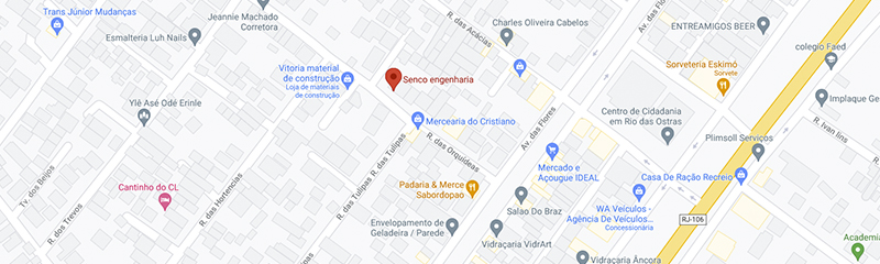 Mapa de como chegar na Senco